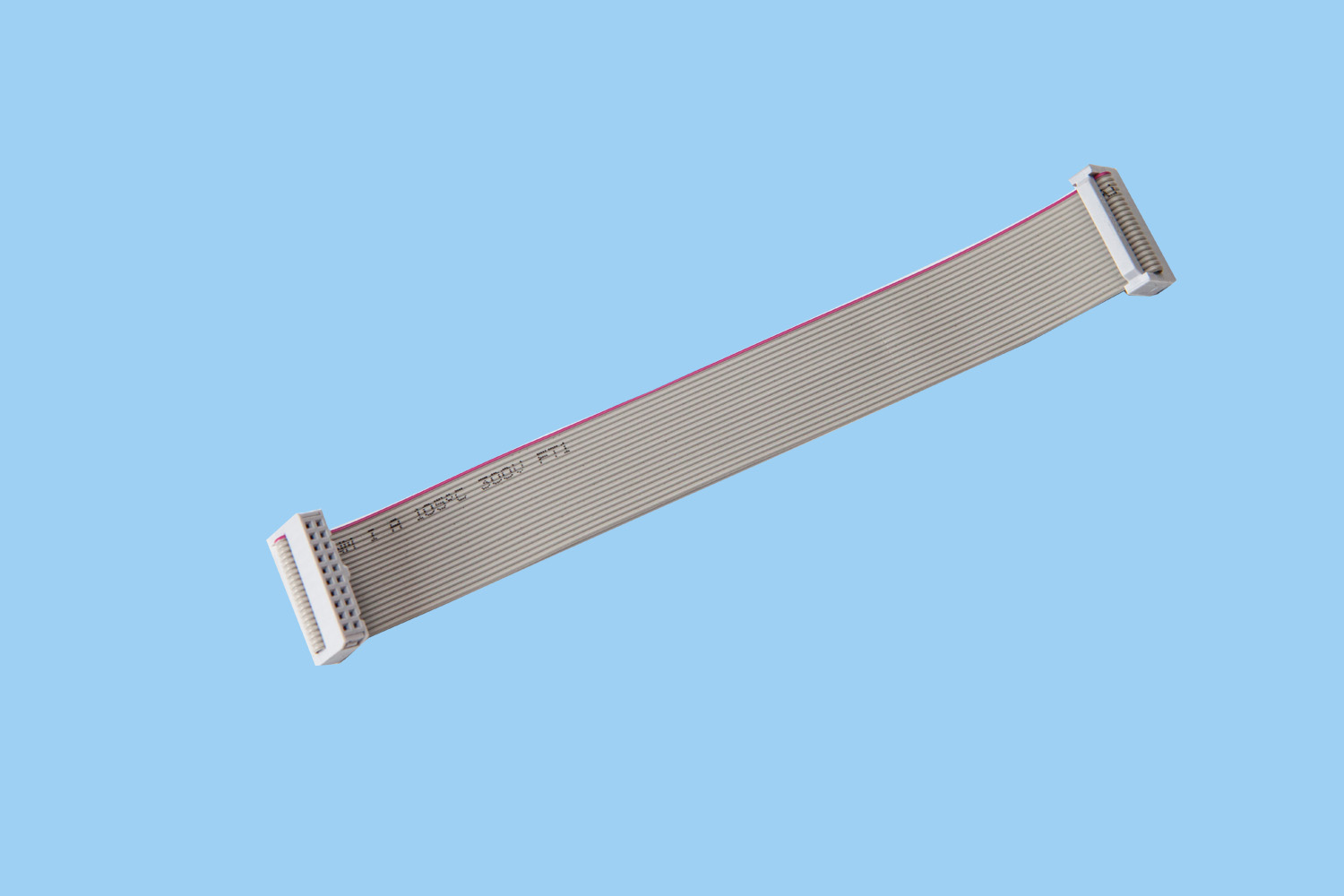 QC101-20P灰色双头反向连接线2.54